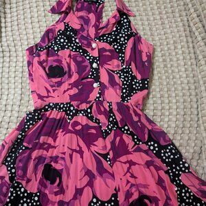 Trashy Diva - Meg Dress in Polka Dot Rose - Sz 14